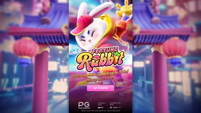 Fortune Rabbit 슬롯(PG Soft) 시작 화면