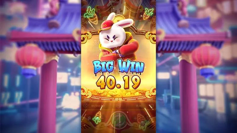 Fortune Rabbit 슬롯(PG Soft) 데모 스핀 화면
